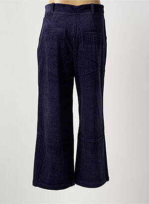 Pantalon larg închidere cu fermoar sub clapetă cu cârlig mărime normală albastru SEE U SOON femeie