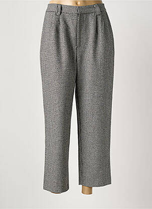Pantalon 7/8 talie elastică mărime normală gri SEE U SOON femeie