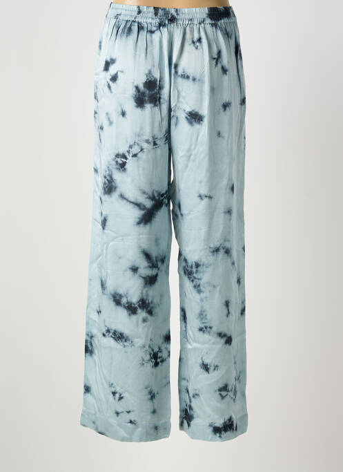 Pantalon larg albastru MAISON HOTEL femeie