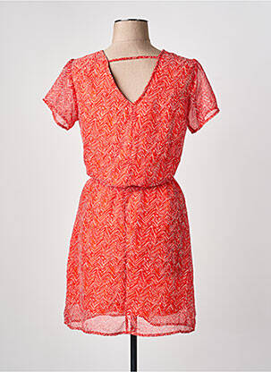 Rochie scurtă mâneci scurte mâneci scurte roșu ONLY femeie