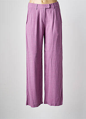 Pantalon drept violet PEACE AND LOVE femeie