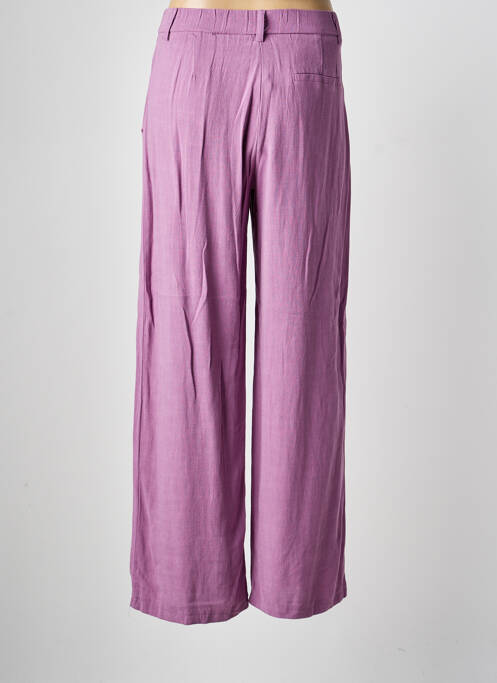 Pantalon drept violet PEACE AND LOVE femeie