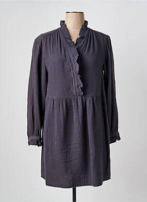 Rochie scurtă mâneci lungi mâneci lungi gri HARTFORD femeie
