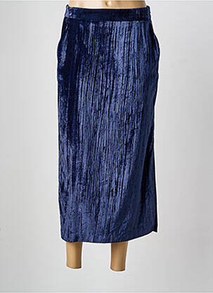 Fustă midi albastru FIVE femeie