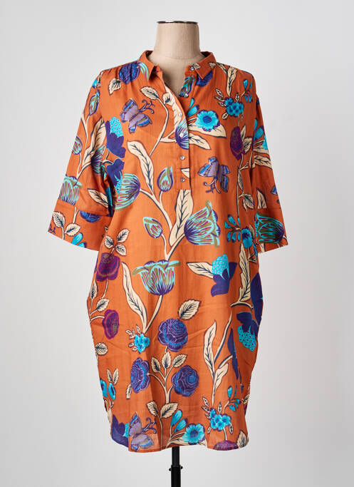 Rochie midi portocaliu BELLA JONES femeie