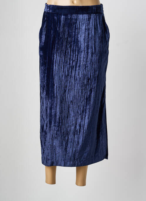 Fustă midi albastru FIVE femeie