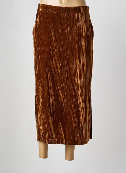 Fustă midi maro FIVE femeie