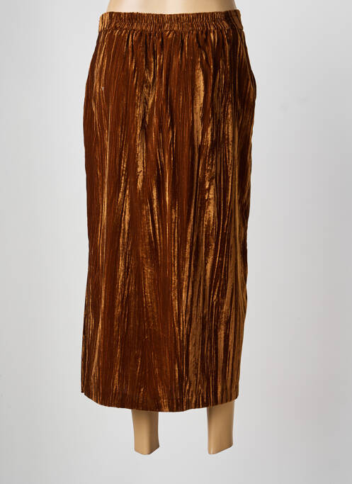 Fustă midi maro FIVE femeie