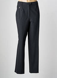 Pantalon drept talie cu cleme mărime normală gri STEILMANN femme