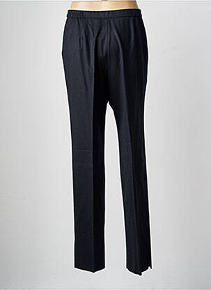 Pantalon drept talie cu cleme talie înaltă negru KARTING femeie