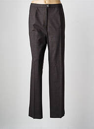 Pantalon drept țesătură crep talie înaltă maro KARTING femme