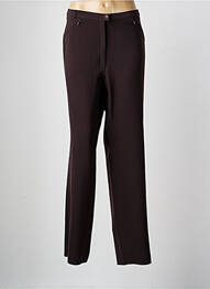 Pantalon drept țesătură crep mărime normală maro CHRISTIAN MARRY femme