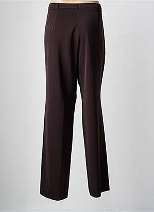Pantalon drept țesătură crep mărime normală maro CHRISTIAN MARRY femeie