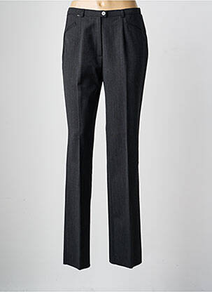 Pantalon drept talie cu cleme talie înaltă gri CHRISTIAN MARRY femeie