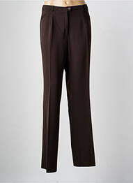 Pantalon drept țesătură crep mărime normală maro CHRISTIAN MARRY femme