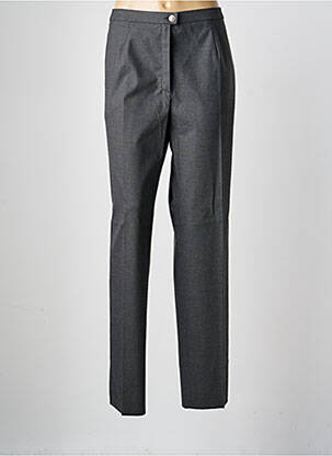 Pantalon drept talie cu cleme talie înaltă gri KARTING femme