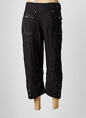Pantalon 7/8 buzunare talie joasă negru ET COMPAGNIE femeie