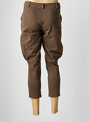 Pantalon 7/8 elasticitate talie joasă maro LA FEE MARABOUTEE femeie