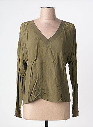 Top imprimeu fantezie mâneci lungi verde AWARE BY VERO MODA femeie