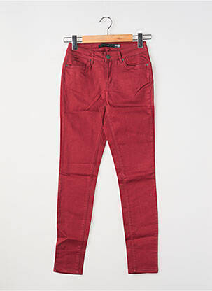 Pantalon slim buzunare roșu VERO MODA femeie