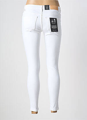 Pantalon slim buzunare alb NOISY MAY femeie