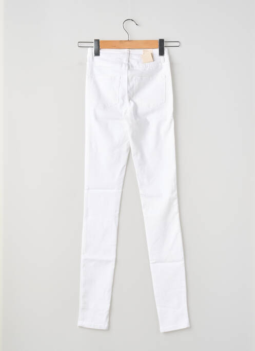 Pantalon slim alb PIECES femeie