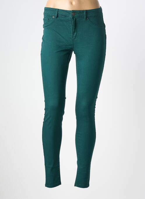 Pantalon slim verde VERO MODA femeie
