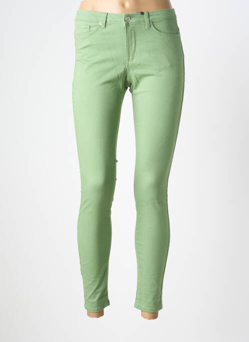 Pantalon slim verde VERO MODA femeie