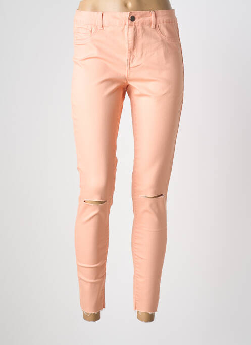 Pantalon slim roz VILA femeie