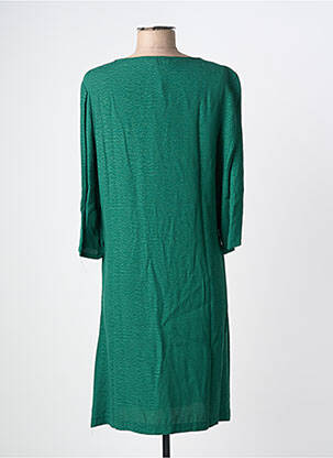 Rochie midi croială fluidă mâneci 3/4 verde JANIS & JOHN femeie