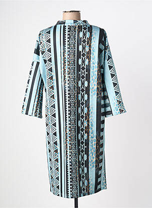 Rochie midi mâneci 3/4 mâneci 3/4 albastru DANIELA femeie
