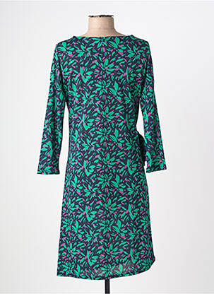 Rochie midi mâneci 3/4 mâneci 3/4 verde LE SINGE DE JULIE femeie