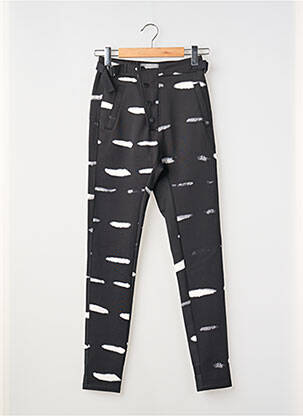 Pantalon slim talie elastică negru NÜ femeie