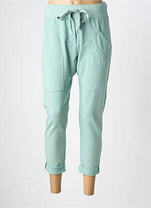 Pantalon 7/8 talie elastică albastru WENDY TRENDY femeie