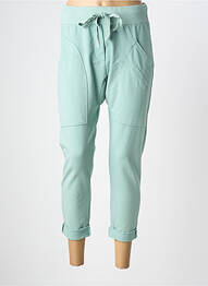 Pantalon 7/8 talie elastică albastru WENDY TRENDY femeie