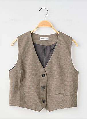 Vestă fără mâneci maro BROWNIE femeie