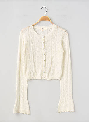 Vestă cu mâneci lungi alb LOUNGE femeie