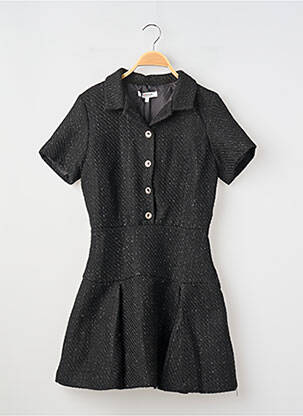 Rochie scurtă mâneci scurte mâneci scurte negru MORGAN femeie
