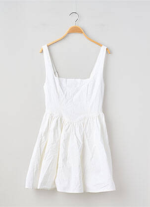 Rochie scurtă alb GINA TRICOT femeie