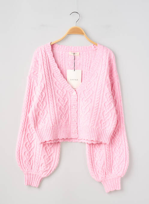 Vestă cu mâneci lungi roz LOUNGE femeie