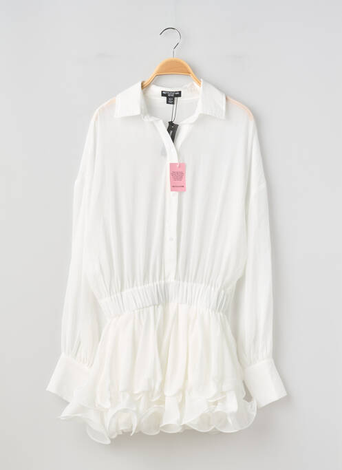 Salopetă scurtă alb PRETTY LITTLE THING femeie