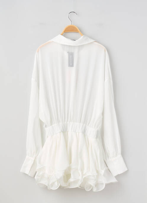 Salopetă scurtă alb PRETTY LITTLE THING femeie