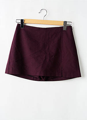 Fustă pantaloni scurți violet STRADIVARIUS femeie