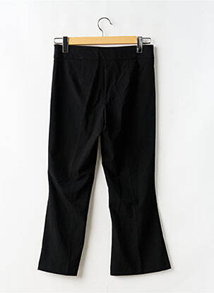 Pantalon drept închidere cu fermoar sub clapetă cu nasturi negru GINA TRICOT femeie