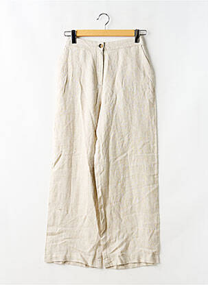 Pantalon drept bej CAMAIEU femeie