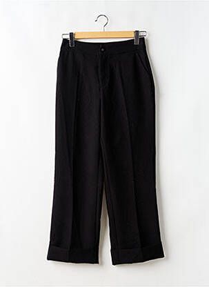 Pantalon drept talie elastică negru ORAIJE femeie