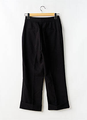 Pantalon drept talie elastică negru ORAIJE femeie