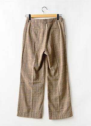 Pantalon drept închidere cu fermoar sub clapetă cu cârlig bej MOLLY BRACKEN femeie