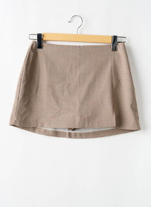 Fustă pantaloni scurți bej STRADIVARIUS femeie