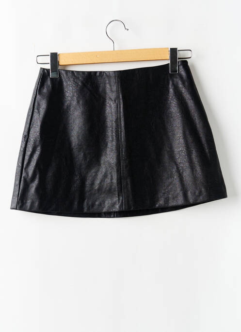 Fustă scurtă negru STRADIVARIUS femeie